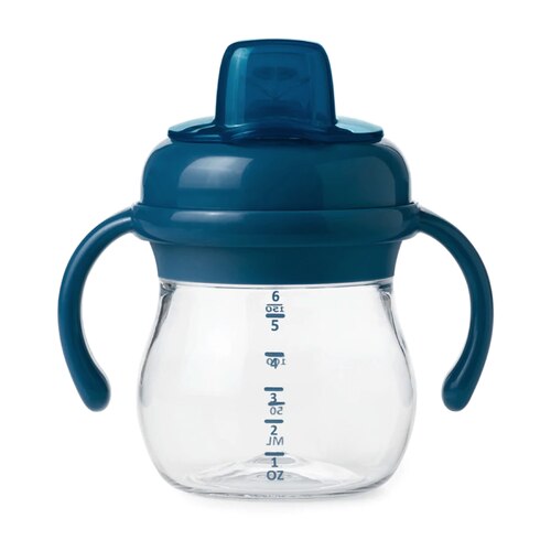 OXO Tot Grow Soft Spout Cup With Removable Handles - Navy