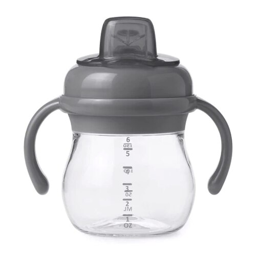 OXO Tot Grow Soft Spout Cup With Removable Handles - Grey