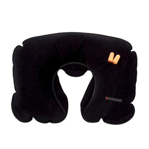 Wenger Inflatable Neck Travel Pillow - Black