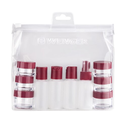 Wenger 10 Piece Travel Bottle Set - Clear