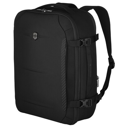 Victorinox Crosslight Boarding Bag Expandable Backpack with 15.6" Laptop Compartment - Black