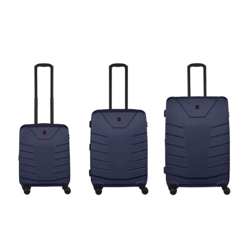 Wenger Pegasus Expandable 4-Wheel Luggage Set of 3 - Blue (Small, Medium and Large)