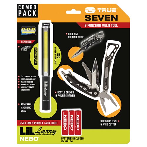 Nebo LIL LARRY Torch and SEVEN Multi-Tool Combo Pack