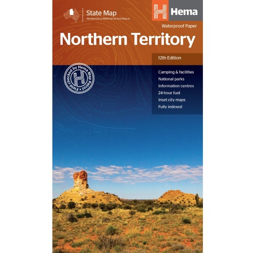 Hema Northern Territory State Map (Edition 12) - Waterproof Paper