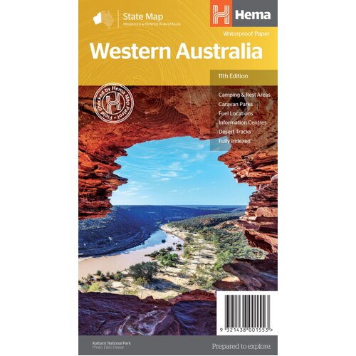 Hema Western Australia State Map - 11th Edition on Waterproof Paper