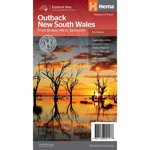 Hema Map Outback New South Wales - 5th Edition on Waterproof Paper