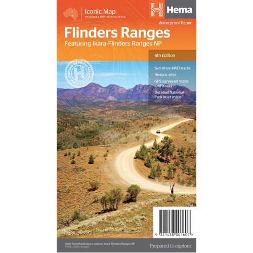 Hema Flinders Ranges Map - 6th Edition (Waterproof Paper)