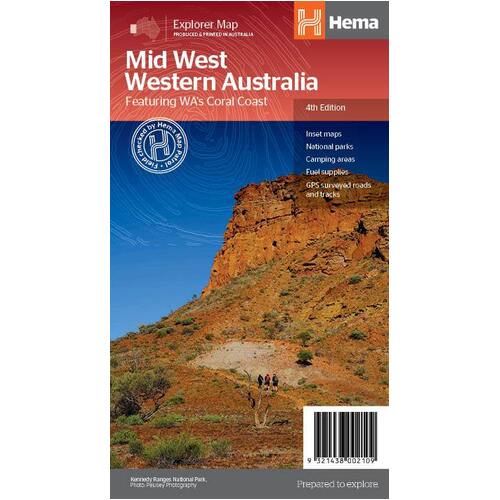 Hema Map Mid West Western Australia - 4th Edition