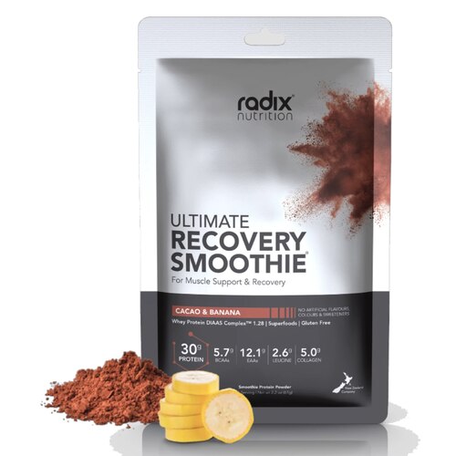 Radix Nutrition Ultimate Recovery Smoothie - Cacao and Banana V2 - 250 kcal (Single Serve)