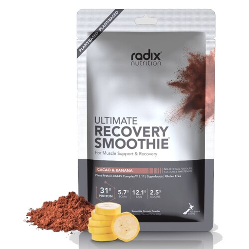 Radix Nutrition Ultimate Recovery Smoothie Plant-Based V2 - Cacao and Banana - 250kcal (Single Serve)