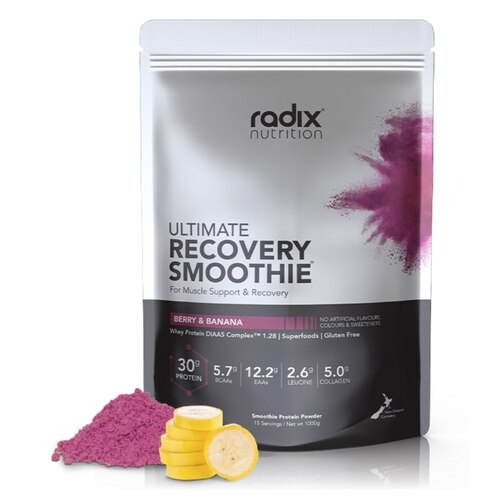 Radix Nutrition Ultimate Recovery Smoothie - Berry and Banana (1kg Bulk Bag)