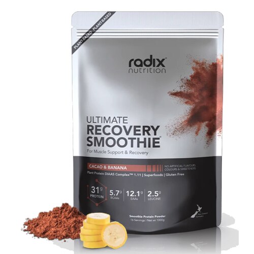 Radix Nutrition Ultimate Recovery Smoothie Plant-Based - Cacao and Banana (1kg Bulk Bag)