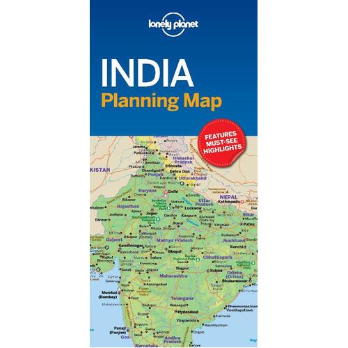 Lonely Planet India Planning Map