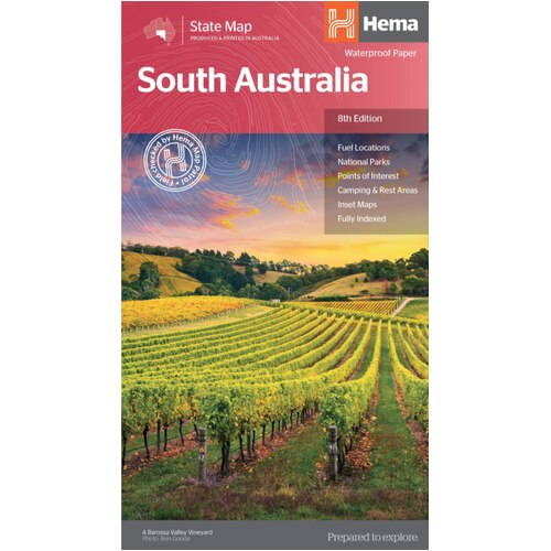Hema South Australia State Map : Edition 8 - Waterproof Paper