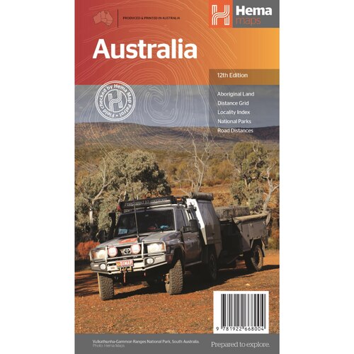 Hema Australia Road and Large Map - 12th Edition