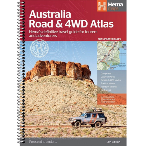 Hema Australia Road and 4WD Atlas - Edition 13 (Spiral Bound B4 Size)