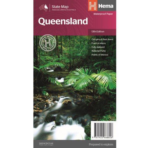 Hema Queensland State Map - 13th Edition
