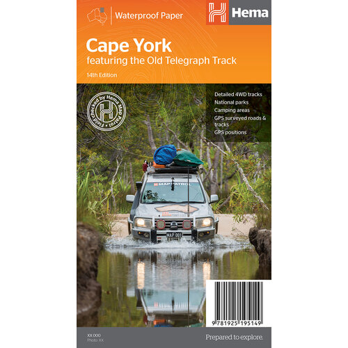 Hema Cape York Map 14th Edition - Featuring the Old Telegraph Track