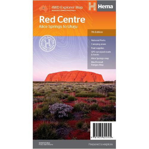 Hema The Red Centre Map (Edition 7)
