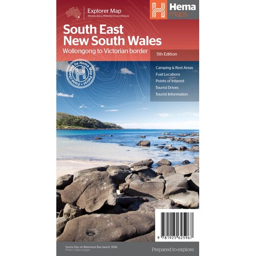 Hema South East New South Wales Map - Wollongong to Victorian Border