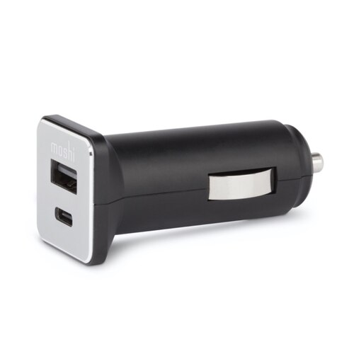 Moshi QuikDuo Car Charger with USB-A & USB-C PD and Quick Charge - Black