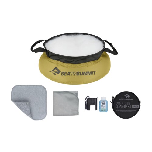 Sea To Summit Camp Kitchen Clean-Up Kit with Soap (6 Piece Set)