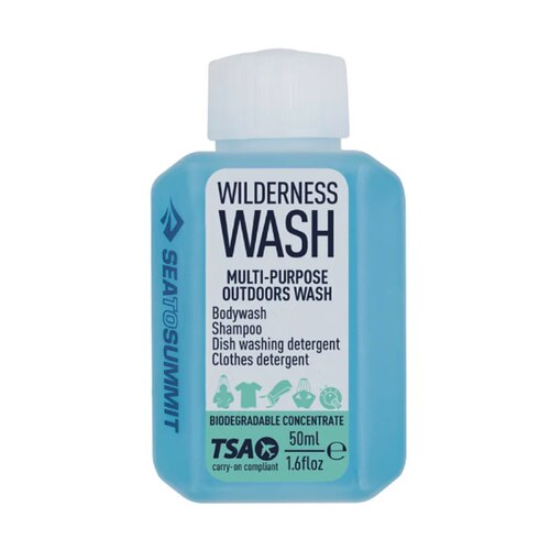 Sea to Summit Wilderness Wash Travel Soap 50ml - Biodegradable, Multi-purpose Outdoors Wash Concentrate