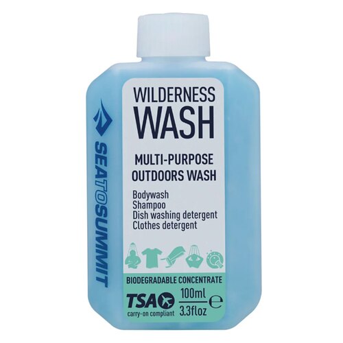 Sea to Summit Wilderness Wash Travel Soap 100ml - Biodegradable, Multi-purpose Outdoors Wash Concentrate