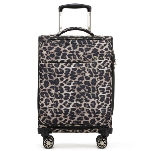 Tosca So Lite 3.0 - 52cm 4 Wheel Carry On Suitcase - Leopard