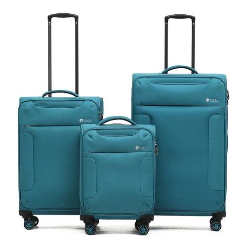 Tosca SO LITE 3.0 - 4-Wheel Spinner Case Set of 3 - Teal (Small, Medium and Large)