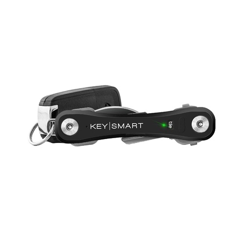 KeySmart Pro Key Holder with Tile Smart Location Tracking - Black
