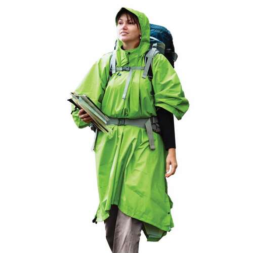 Sea to Summit Poncho / Tarp 70D Nylon Waterproof - Green