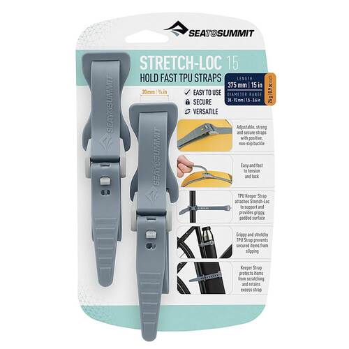 Sea to Summit Stretch-Loc TPU Strap 15 - 20mm x 375mm (2 Pack) - Dusk