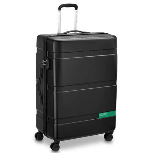 Delsey Benetton Now! 76 cm 4-Wheel Large Spinner Case - Black