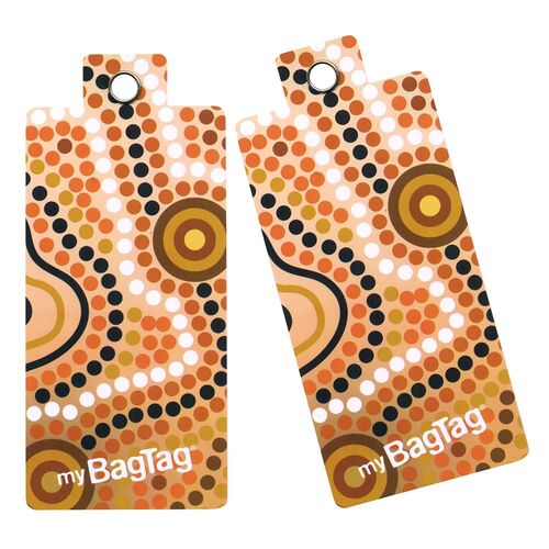 MyBagTag Suitcase Tag Twin Pack - Aboriginal Art