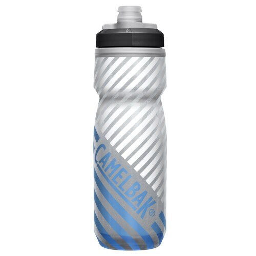 CamelBak Podium Chill 600ml Water Bottle - Outdoor Grey / Blue Stripe