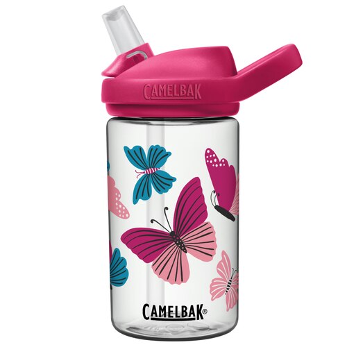 CamelBak Eddy+ Kids 400ml Drink Bottle - Colorblock Butterflies (Tritan Renew)