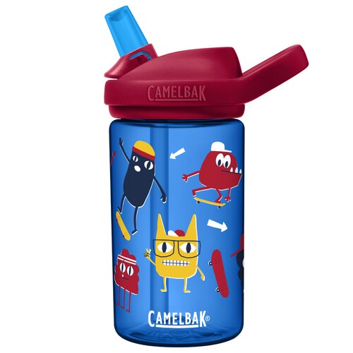 CamelBak Eddy+ Kids 400ml Drink Bottle - Skate Monsters (Tritan Renew)