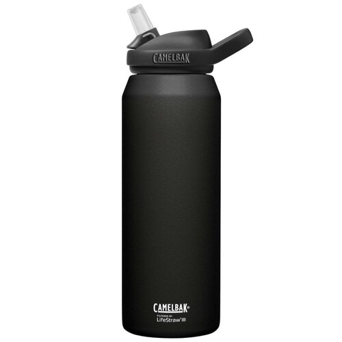 CamelBak filtered by LifeStraw Eddy+ 1L Vacuum Insulated Stainless Steel Drink Bottle - Black