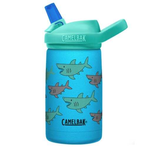 CamelBak Eddy+ Kids 350ml Vacuum Insulated Stainless Steel Drink Bottle - School of Sharks