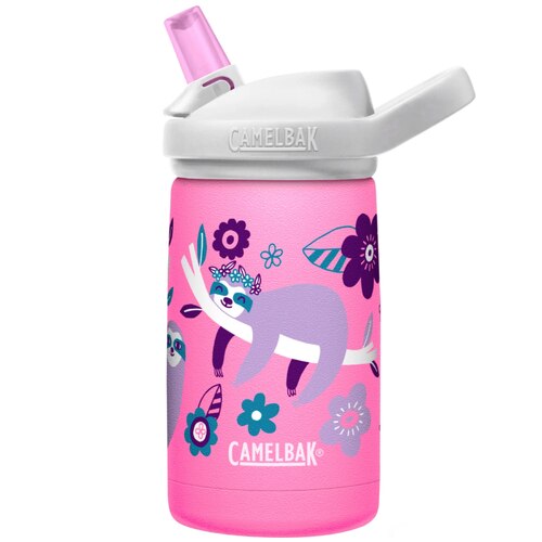 CamelBak Eddy+ Kids 350ml Vacuum Insulated Stainless Steel Drink Bottle - Flowerchild Sloth