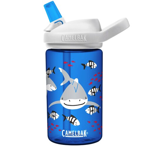 CamelBak Eddy+ Kids 400ml Drink Bottle (Tritan Renew) - Friendly Sharks