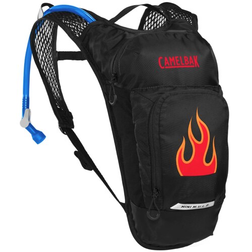 Camelbak Mini MULE 1.5L Kids Sports Hydration Pack - Black / Flames