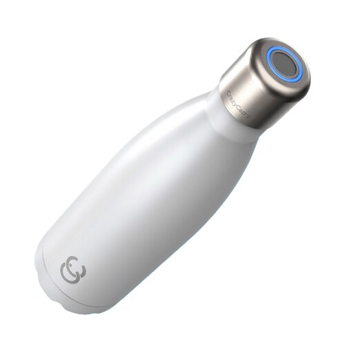 Crazy Cap UV Sterilisation Water Bottle 500ml - White