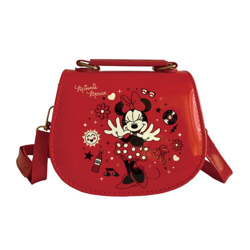 Disney Minnie Mouse Handbag with Shoulder Strap - Red