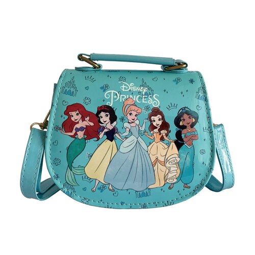 Disney Princesses Handbag with Shoulder Strap - Light Blue