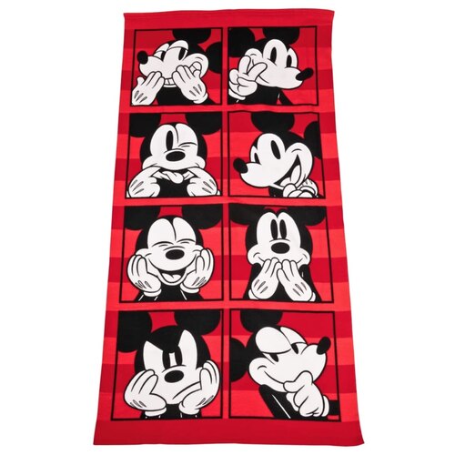 Disney Kids Soft Microfibre Beach Towel - Mickey Mouse