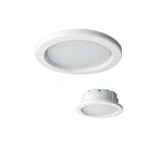 Planex: Recessed Downlight Luminaire: GX53: White Trim: Megaman