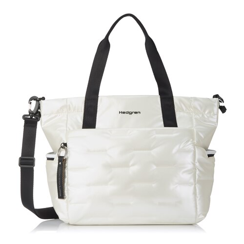 Hedgren PUFFER Tote Bag - Pearly White