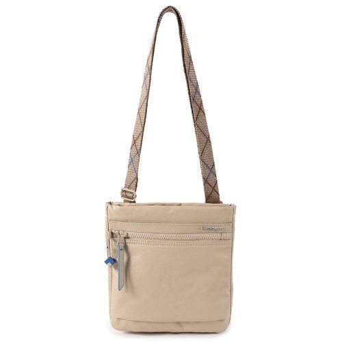 Hedgren Leonce Small Vertical Crossbody Bag with RFID - Creased Safari Beige